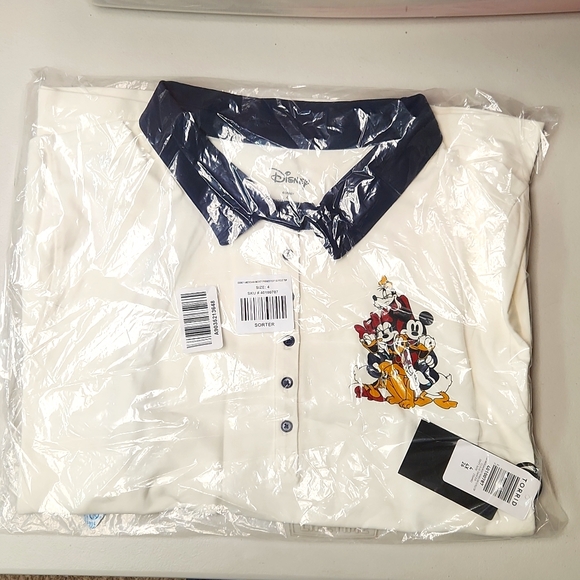 ❤️NWT VINTAGE TORRIID - MICKEY MINNIE MOUSE POLO JERSEY SHIRT - FOXY AMERICANA - Picture 6 of 15